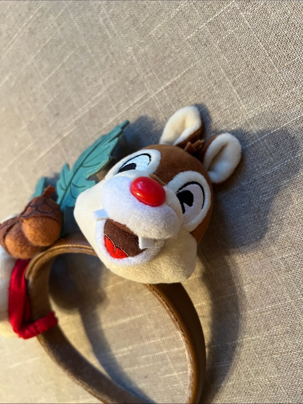 Loungefly Chip 'n' Dale Plush Fort Wilderness Mickey Ear Headband - Picture 4 of 7